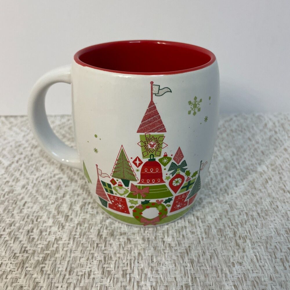 Disney Parks Starbucks Holiday Castle Christmas Coffee Mug 2015 12 oz